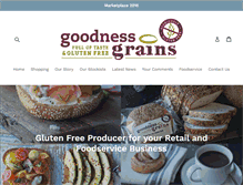 Tablet Screenshot of goodnessgrains.com
